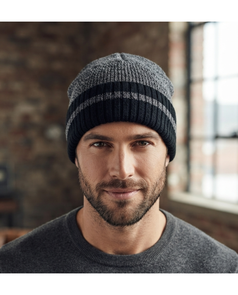 Gorro Hombre Liso Franja (imagen 3)
