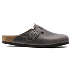 Birkenstock Boston Soft Gris Hierro - vista lateral