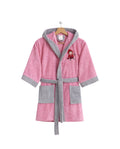Albornoz Infantil Caperucita Rosa/gris