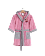 Albornoz Infantil Caperucita Rosa/gris