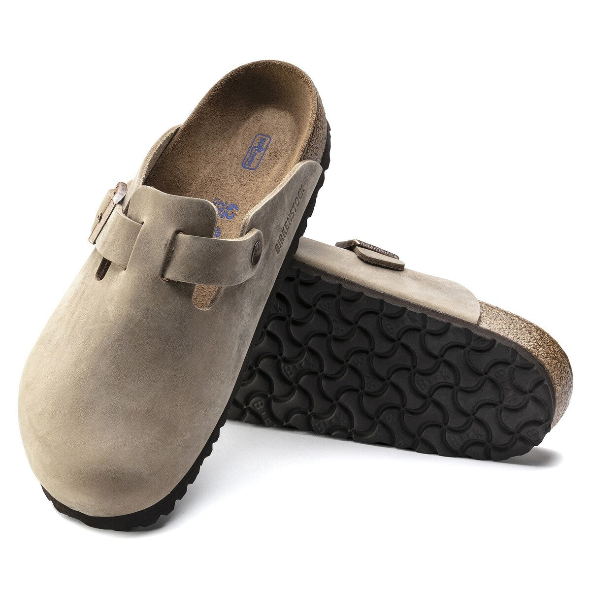Birkenstock Boston Soft Marrón Tabaco - suela