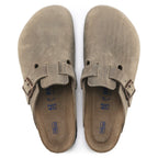 Birkenstock Boston Soft Marrón Tabaco - vista superior