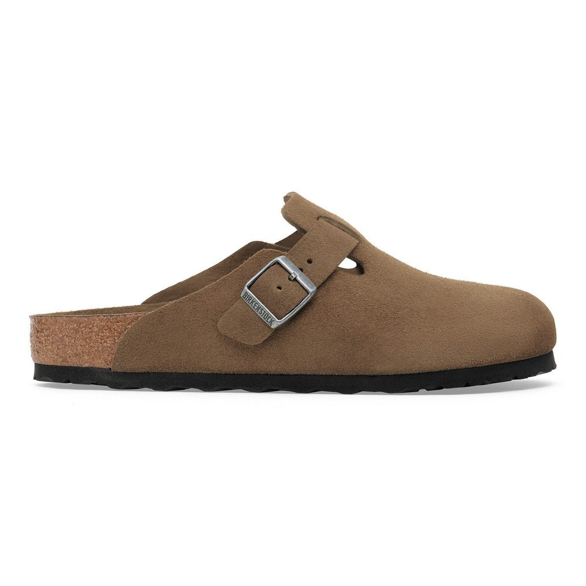 Birkenstock Boston Soft Marrón Té Tonal - vista lateral