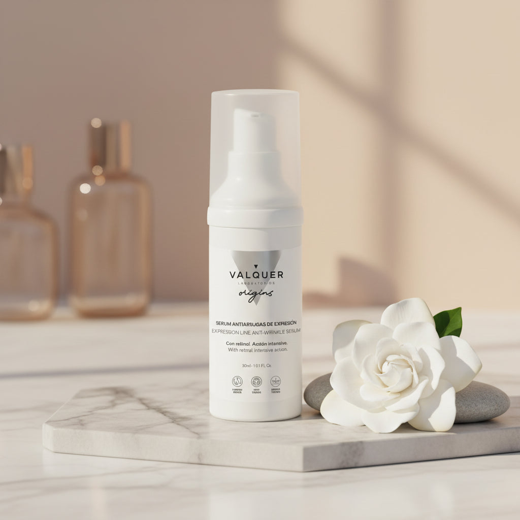 Sérum Facial Antiarrugas de Expresión – Acción Intensiva con Retinol - 30 ml Valquer®