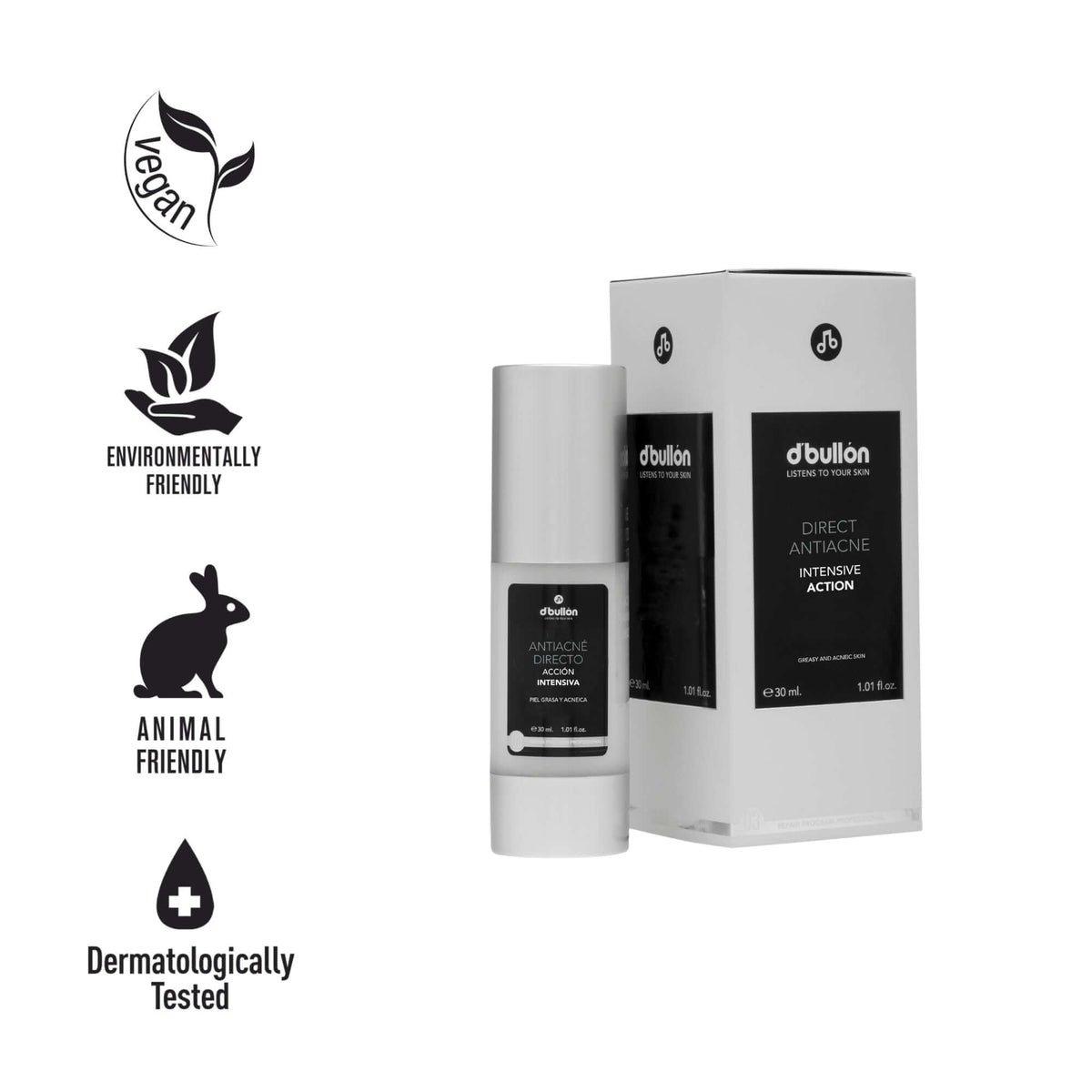 Sérum Facial Antiimperfecciones Directo – Acción Intensiva - 30 ml Valquer®