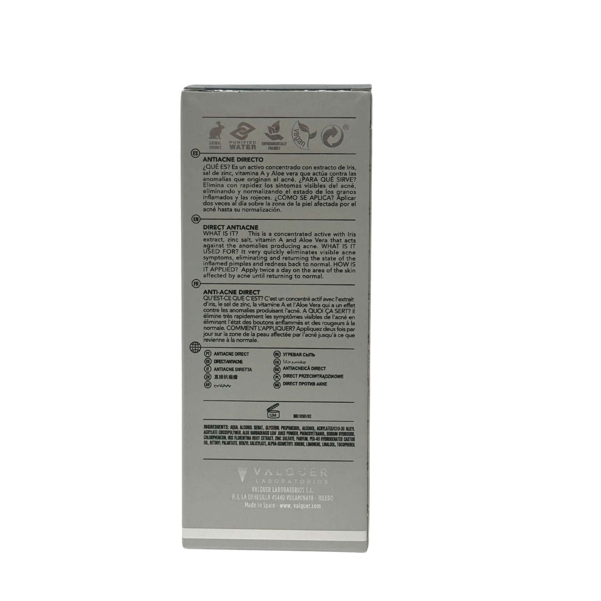 Sérum Facial Antiimperfecciones Directo – Acción Intensiva - 30 ml Valquer®