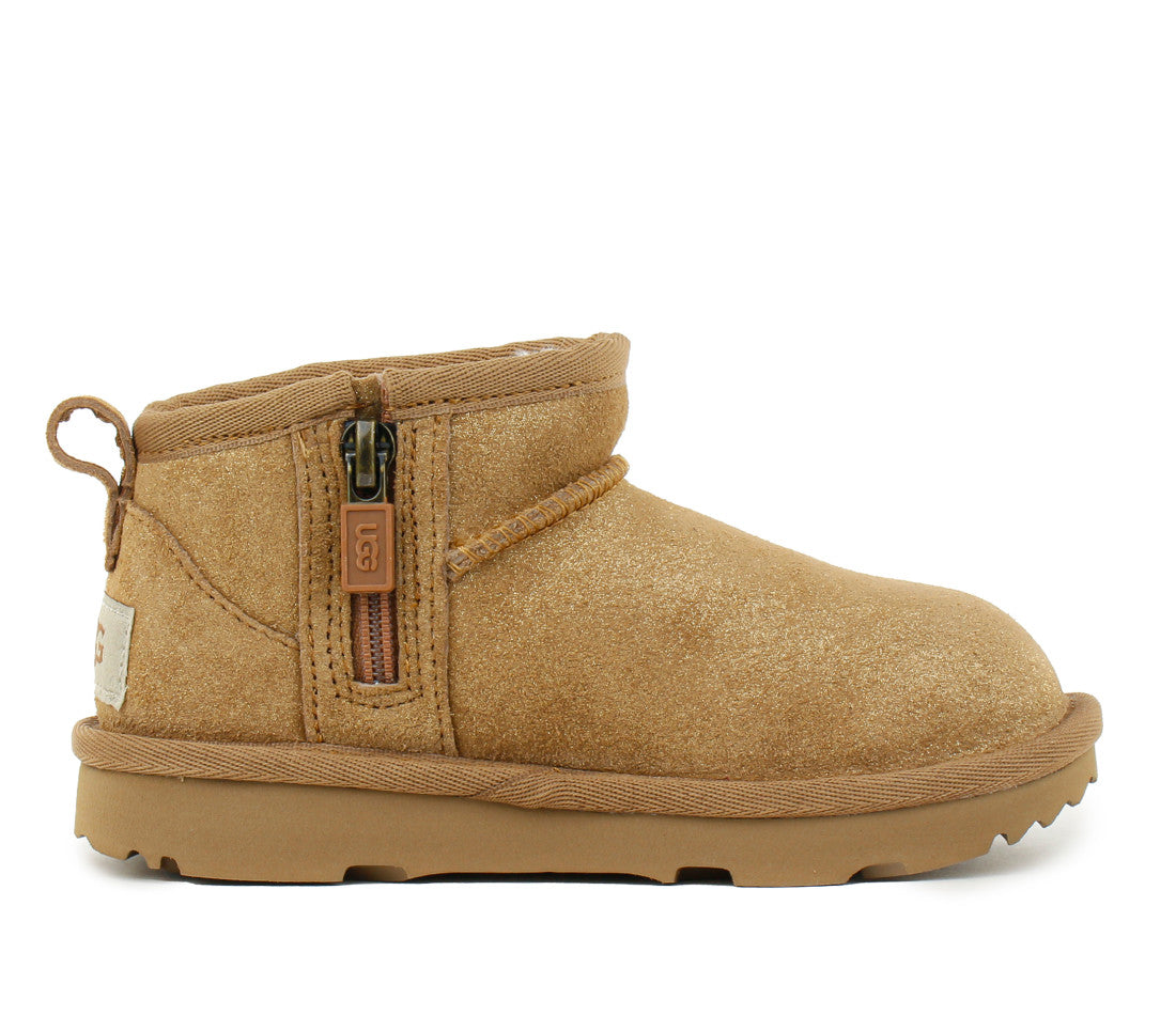 UGG Classic Ultra Mini Dazzle Castaña (Bebé) - vista lateral