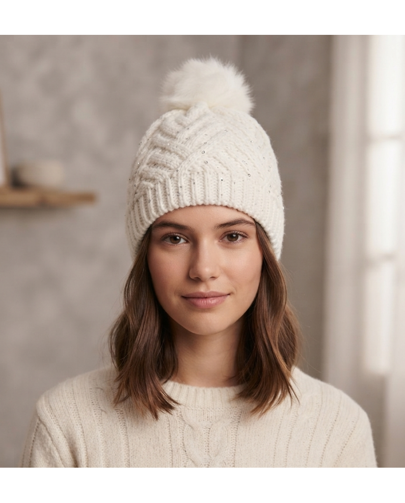 Gorro Mujer con Pompón (imagen 3)