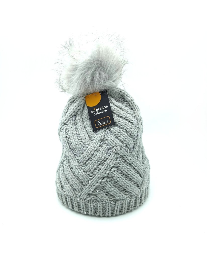 Gorro Mujer con Pompón