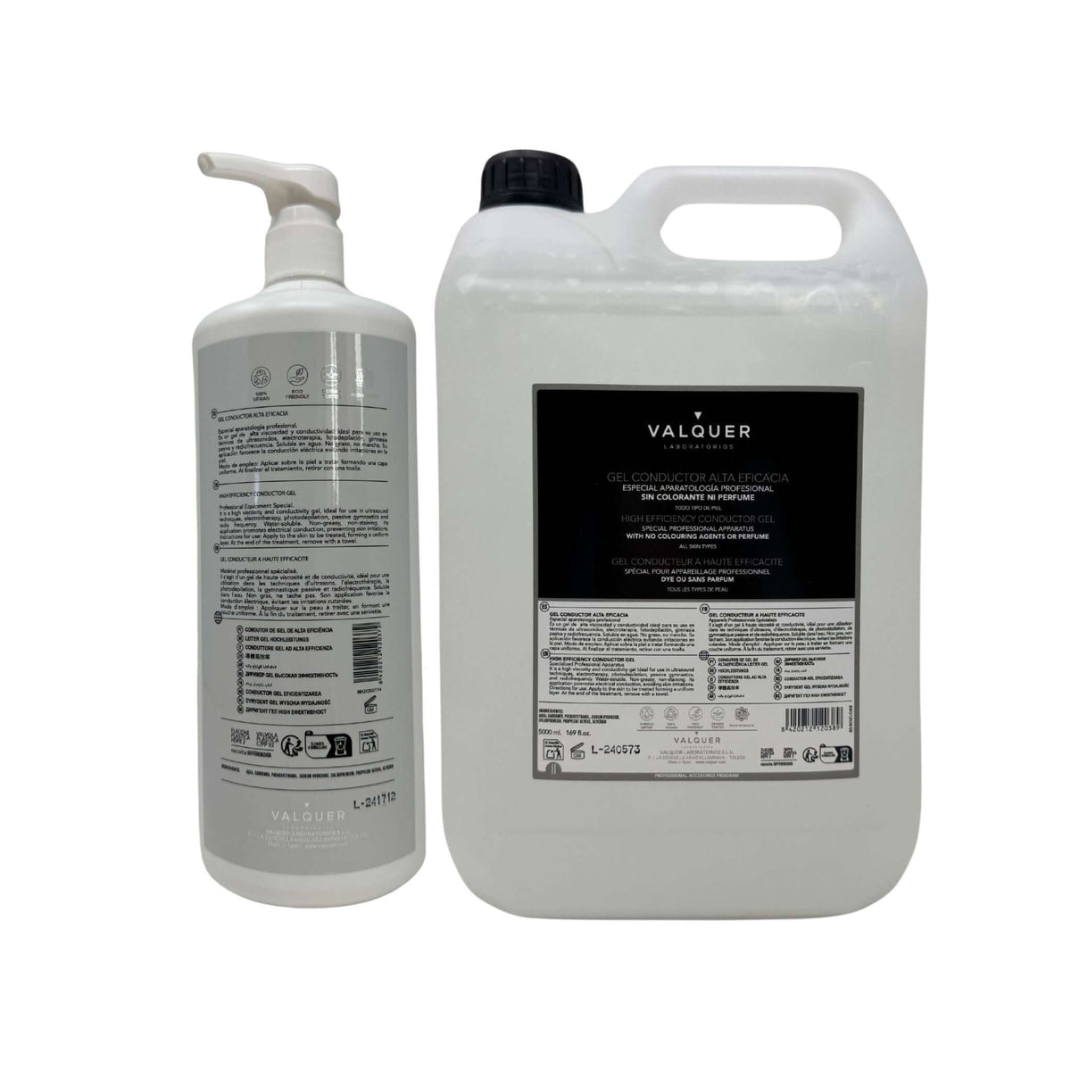 Pack Gel conductor Facial & Corporal - 6000 ml Valquer®
