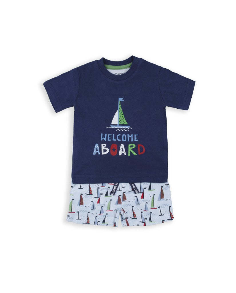 Conjunto Dos Piezas Niño Barco