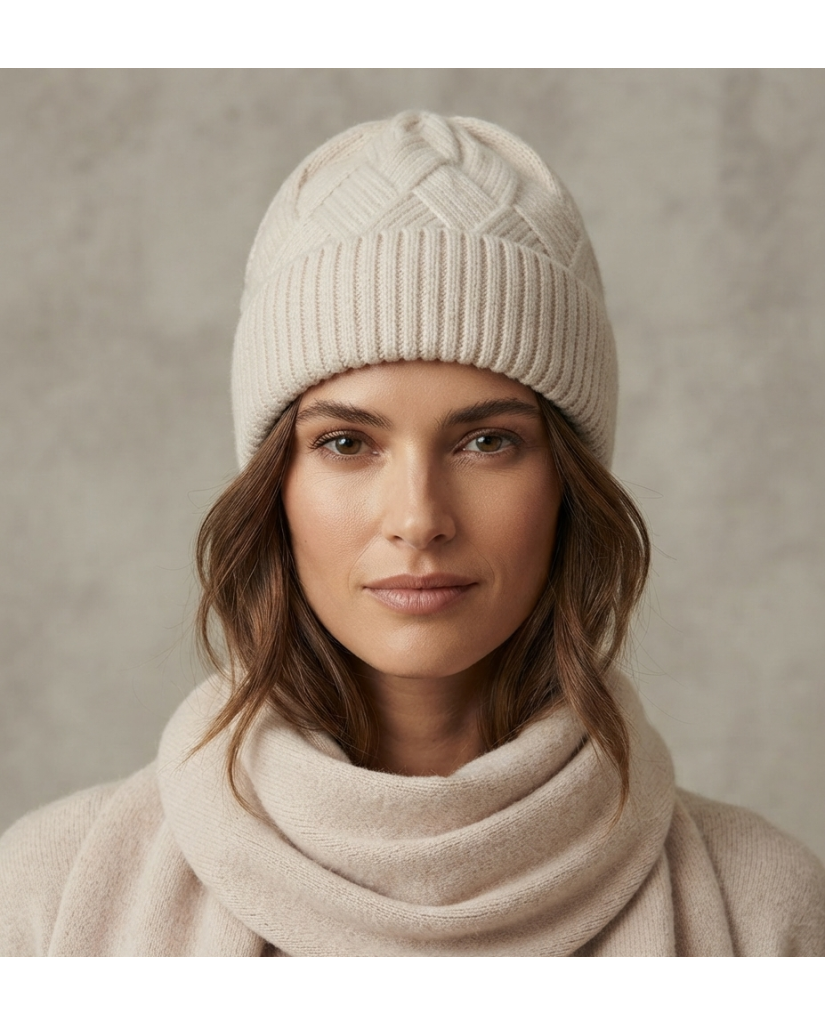 Conjunto Cuello y Gorro con Pompón