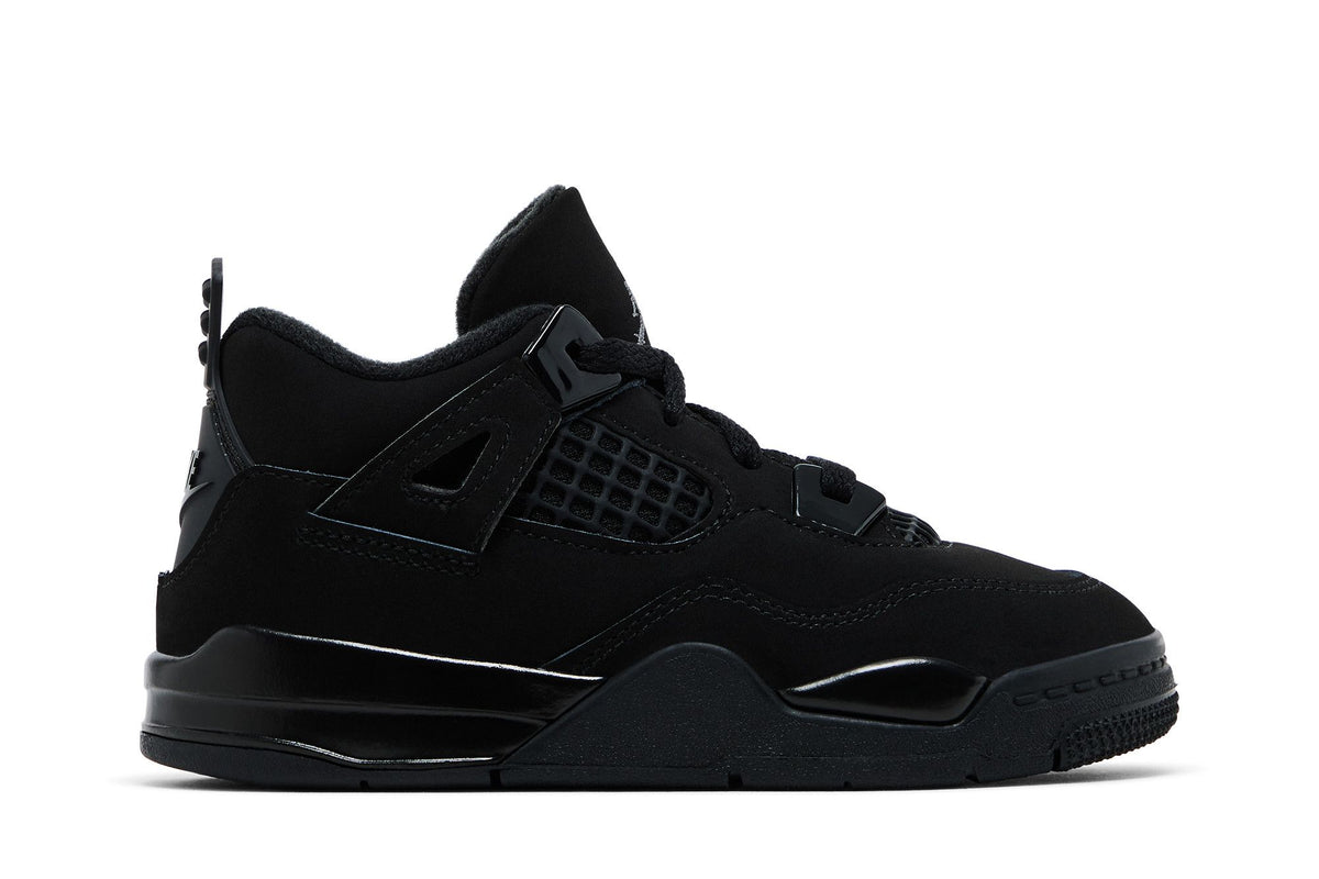 Jordan 4 Retro Black Cat bebé vista lateral