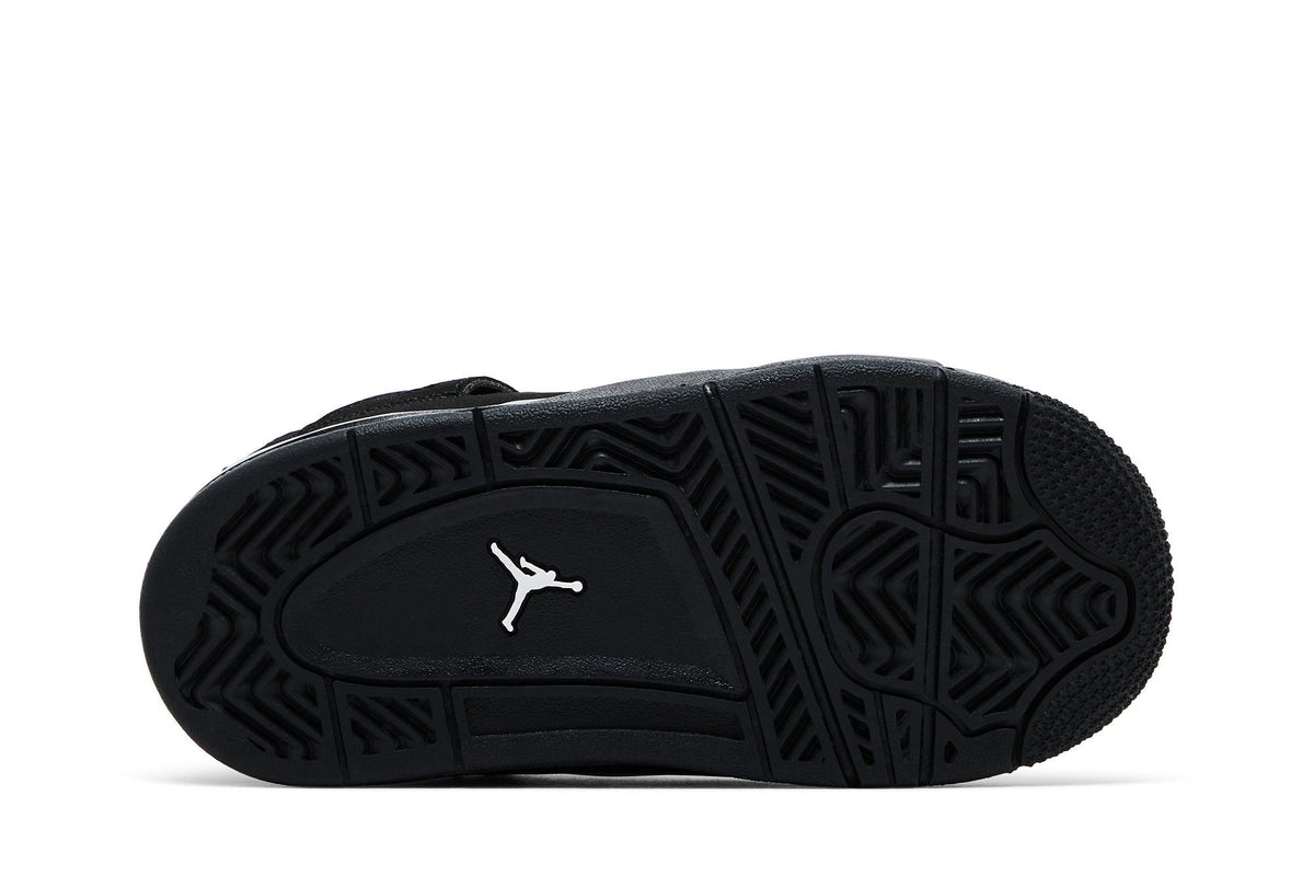 Jordan 4 Retro Black Cat bebé detalle talón