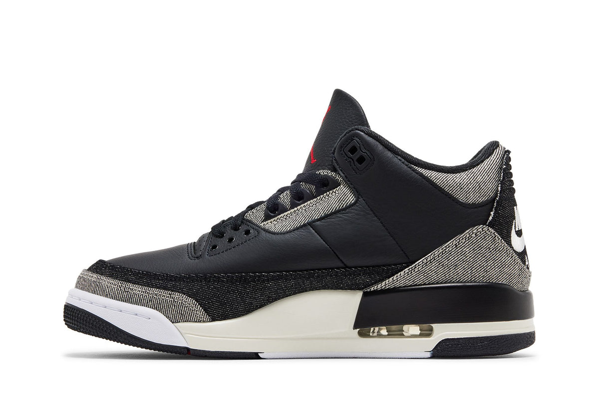Jordan 3 Retro x Levi's Denim Negro suela
