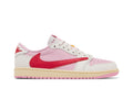 Jordan 1 Retro Low Travis Scott Sail Tropical Pink vista lateral
