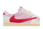 Jordan 1 Retro Low Travis Scott Sail Tropical Pink vista superior