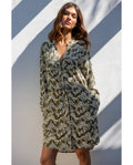 Vestido Manga Larga Camisero Safari para Mujer