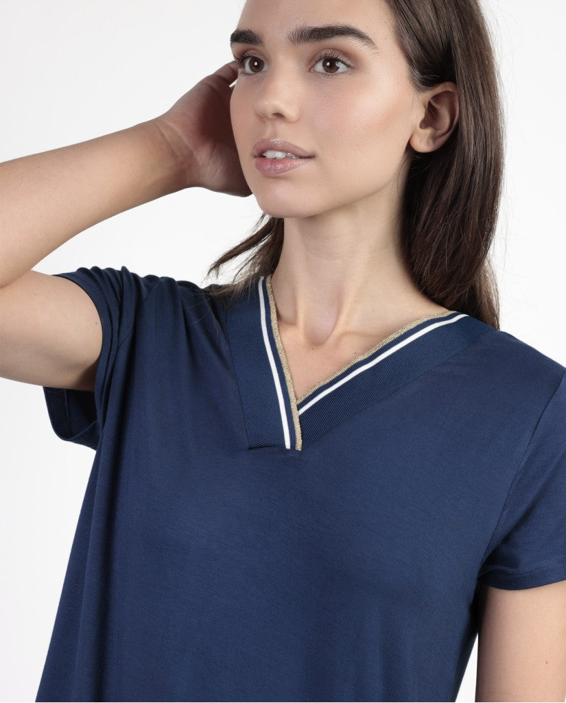 Vestido Cuello Pico Mujer Sport Luxe (imagen 5)