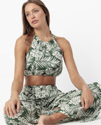 Conjunto Top y Pantalón Mujer Tropical Leaves (imagen 4)