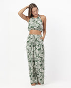 Conjunto Top y Pantalón Mujer Tropical Leaves (imagen 2)