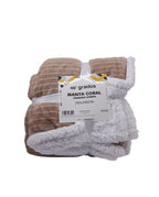 Manta Sherpa Coralina 160x210 Ref. 20LINEAS (imagen 2)