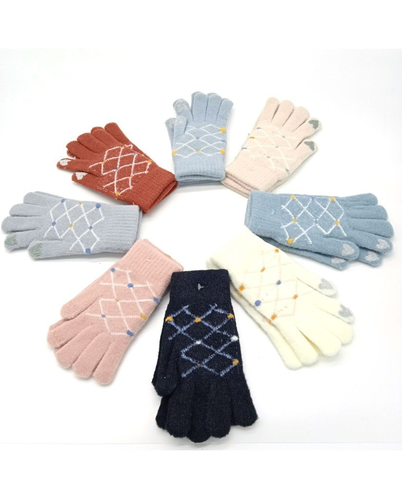 Guantes Mujer Rombos