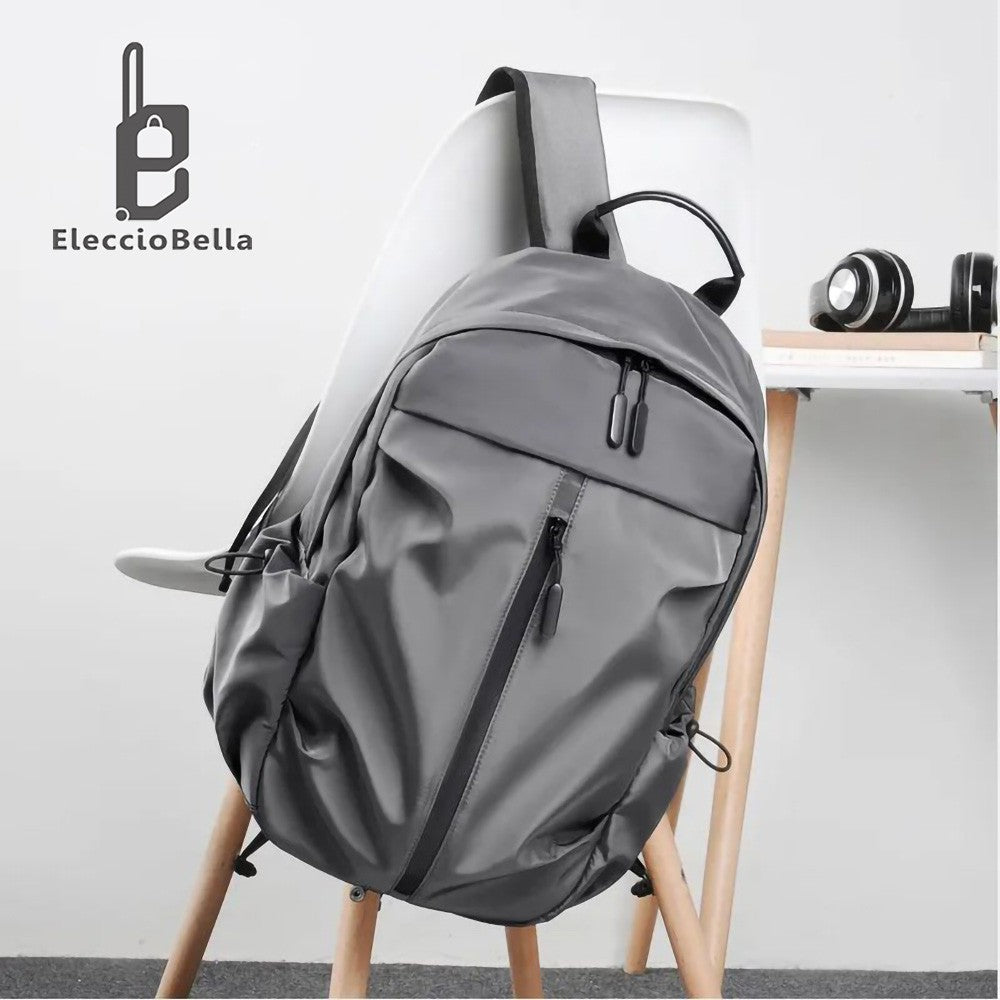 Mochila de Moda Urbana Gris y Azul Marino