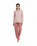 Pijama de Mujer Algodón Flores Rosa