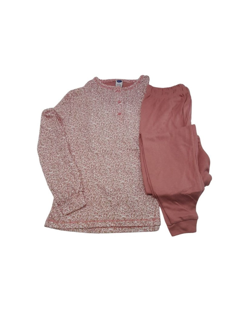 Pijama de Mujer Algodón Flores Rosa (imagen 3)