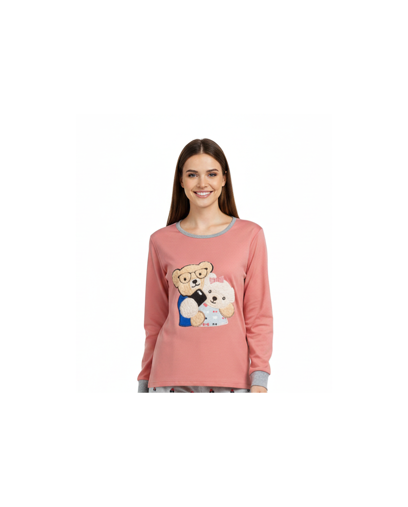 Pijama de Mujer de Algodón Ositos (imagen 3)