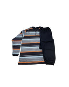 Pijama de Hombre Rayas Naranja (imagen 2)