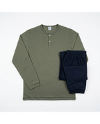 Pijama de Hombre Algodón Verde Estampado (imagen 2)