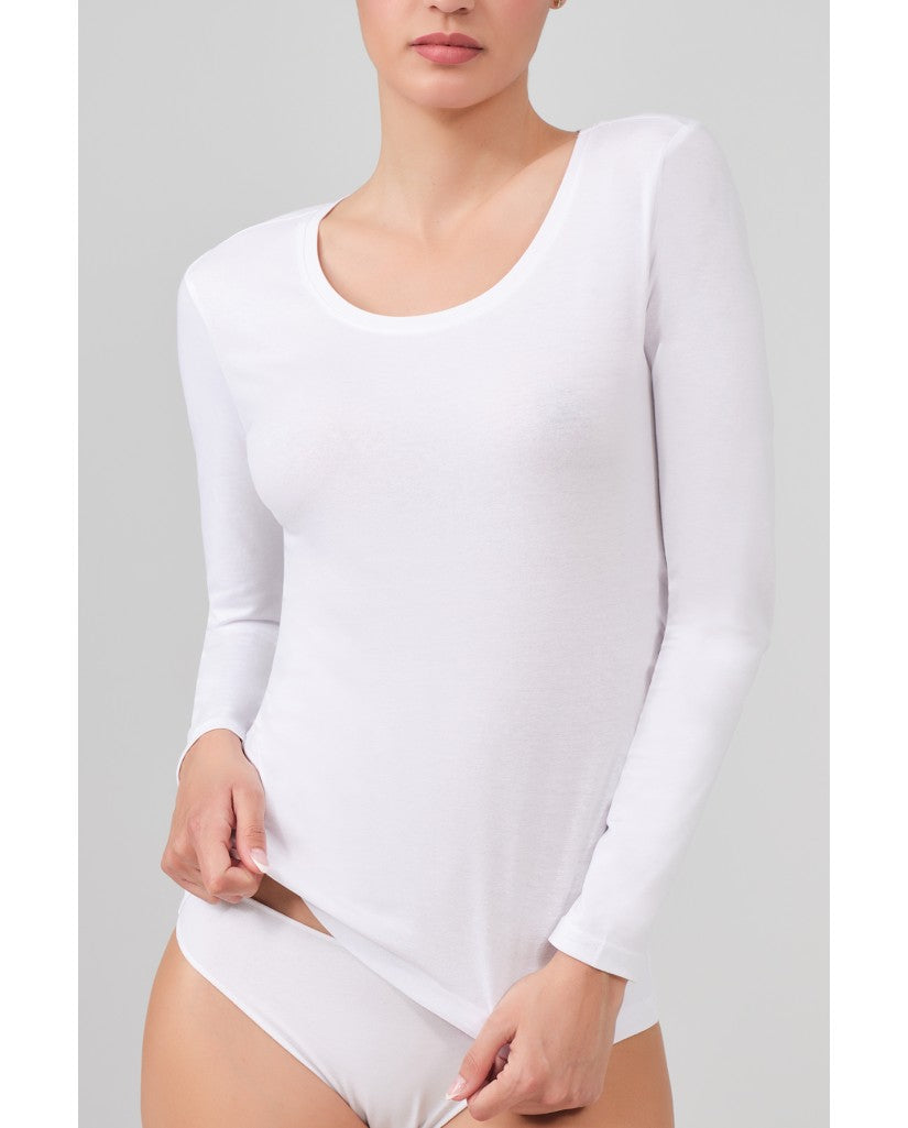 Camiseta Algodón Mujer Manga Larga Ref. 24054