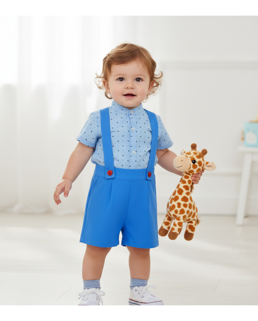 Conjunto Dos Piezas para Niño Ranita Azul (imagen 2)