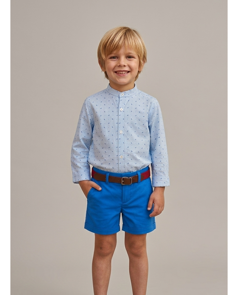 Conjunto Camisa y Pantalón Niño Azul