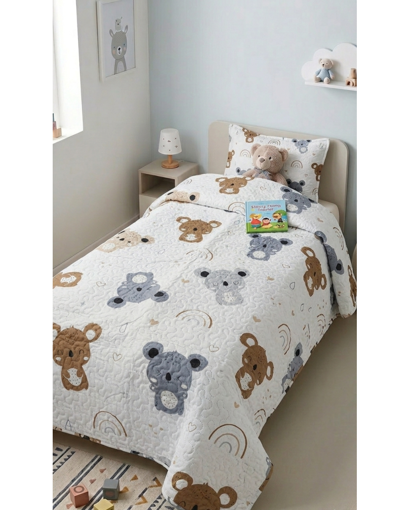 Colcha Estampada Juvenil Nieve