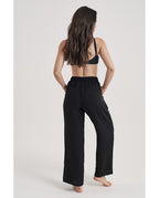 Pantalón Mujer Negro Ancho