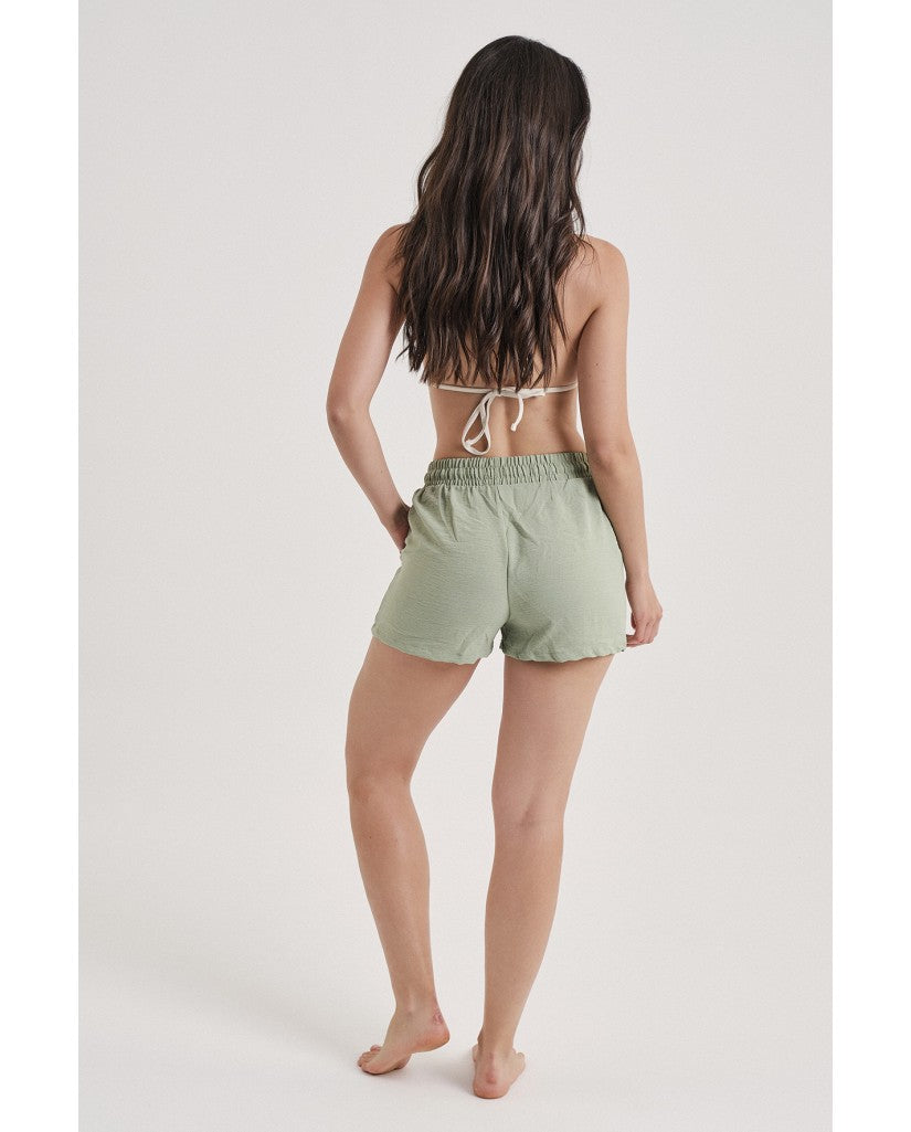 Pantalón Mujer Ancho Verde