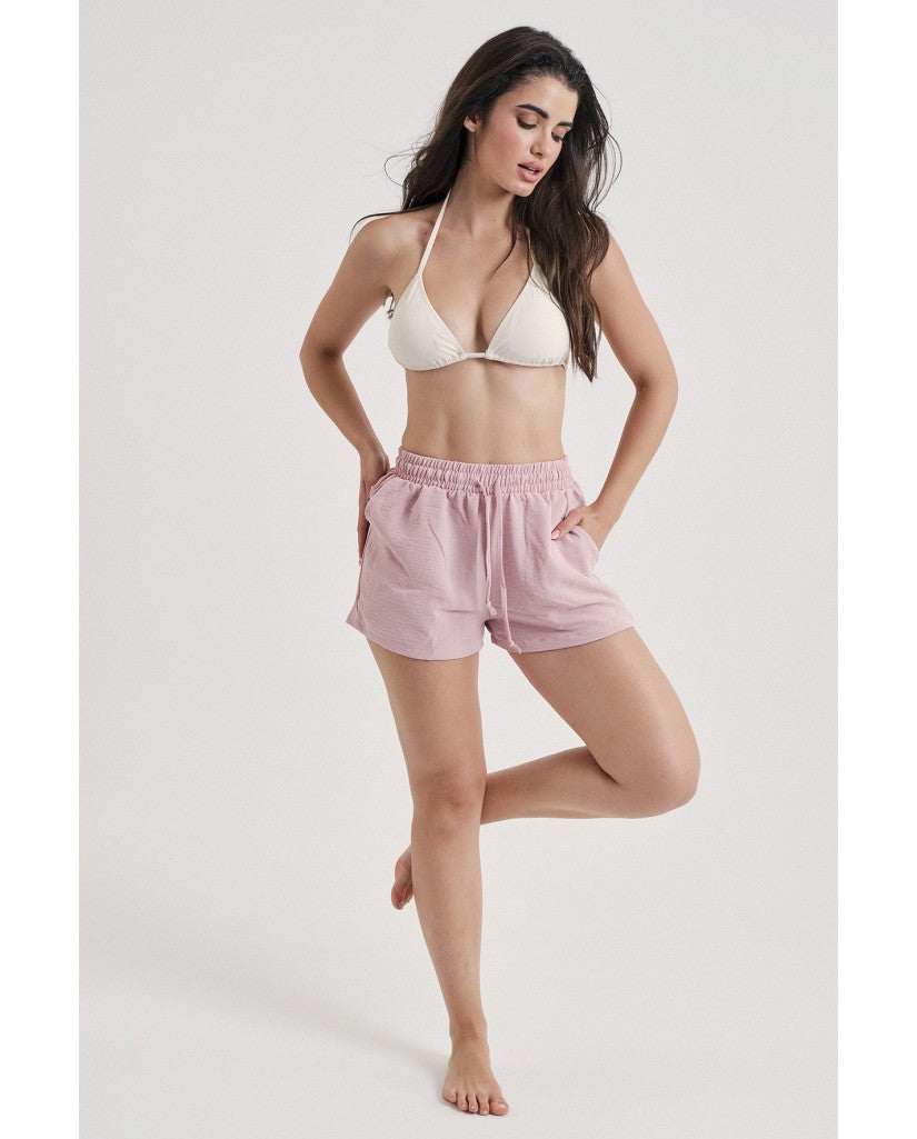 Pantalón Mujer Corto Rosa (imagen 3)