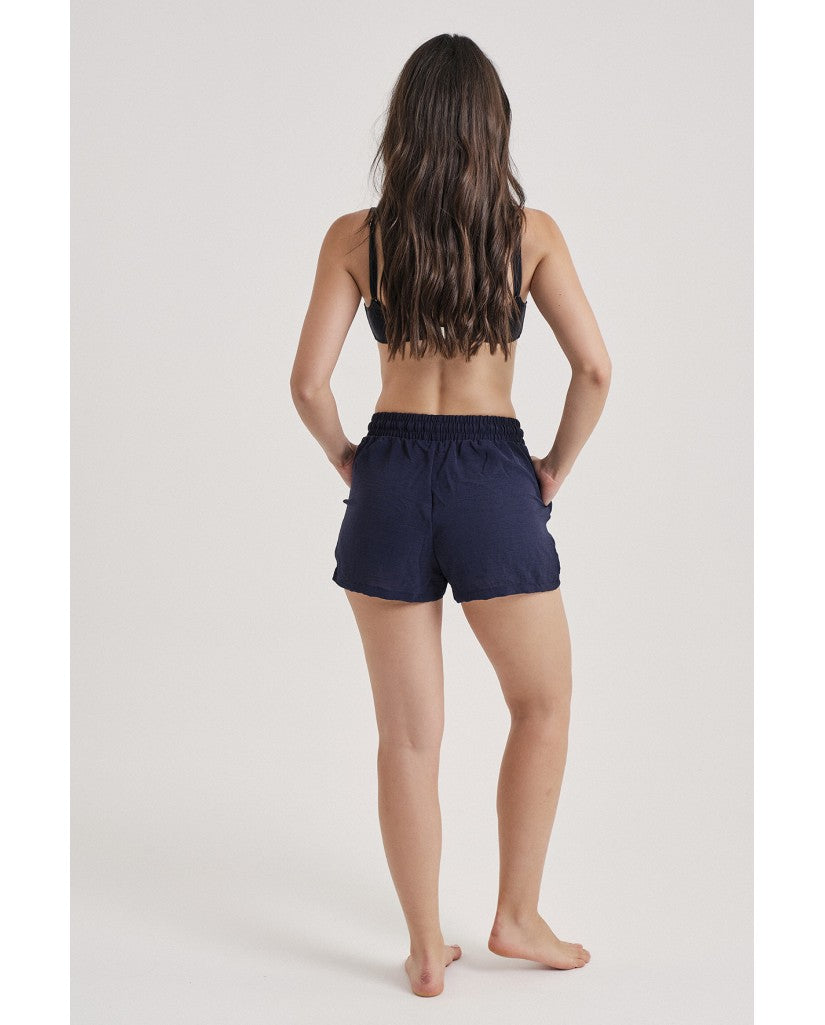 Pantalón Mujer Corto Azul Marino (imagen 2)
