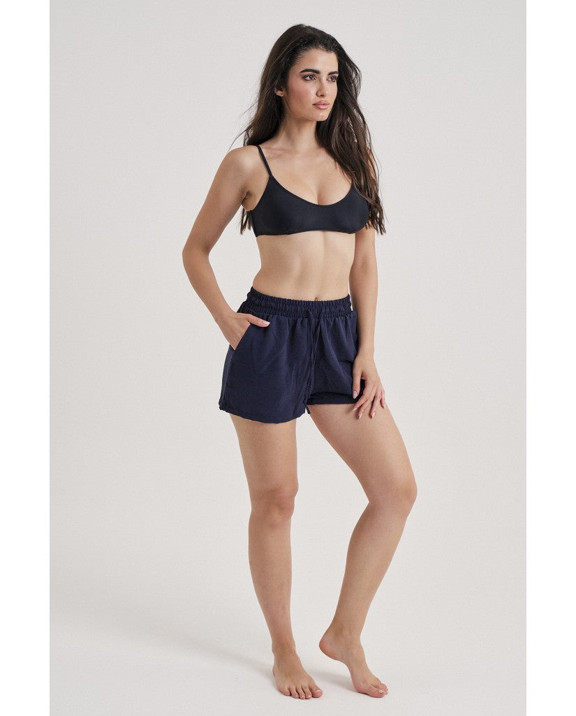 Pantalón Mujer Corto Azul Marino (imagen 3)