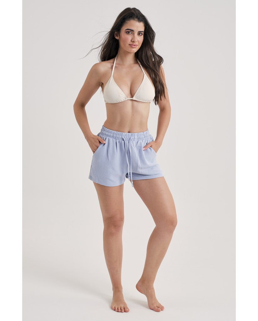 Pantalón Mujer Corto Celeste (imagen 3)