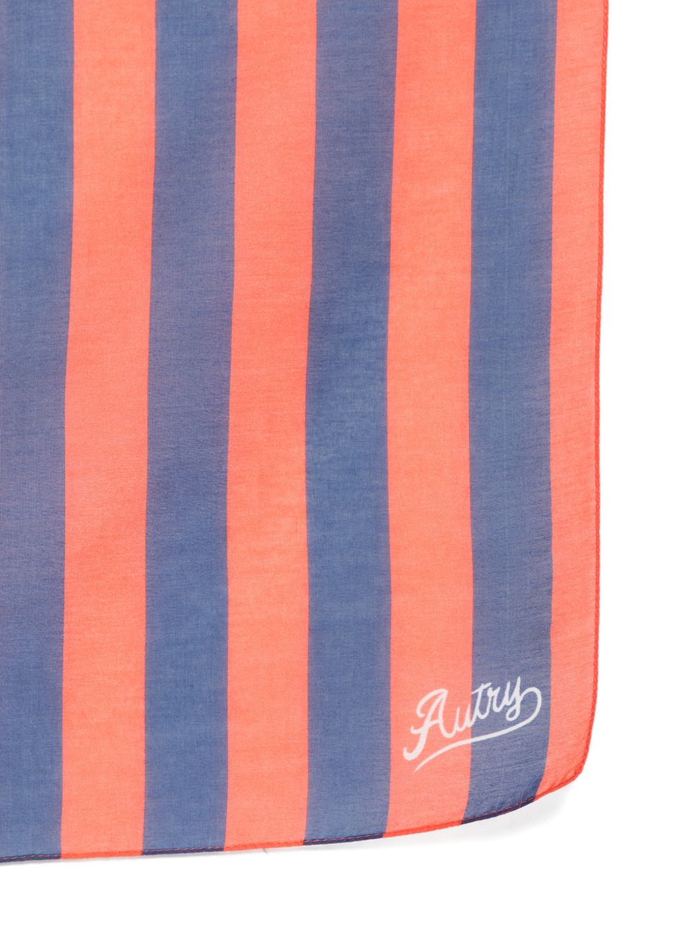 Autry Bufanda Rayas Rosa y Azul detalle