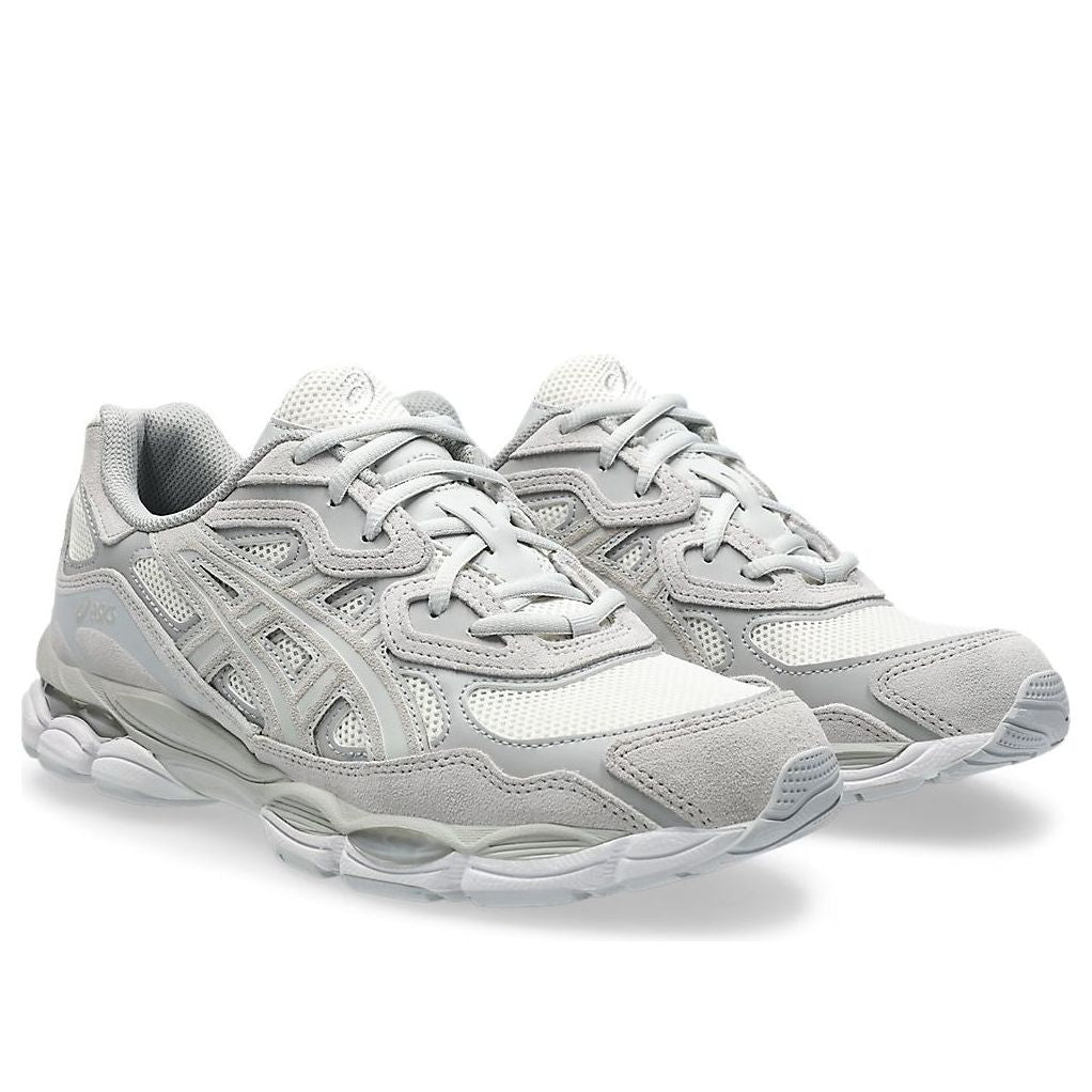 Asics Gel-NYC Crema Gris Nube - vista trasera con tecnología GEL