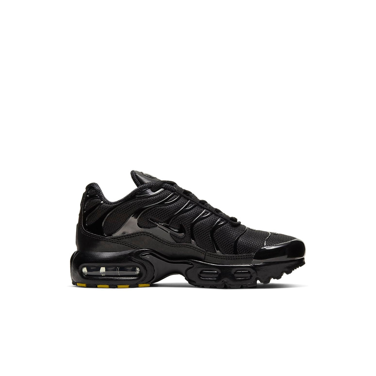 Nike Air Max Plus TN Triple Black niño vista superior
