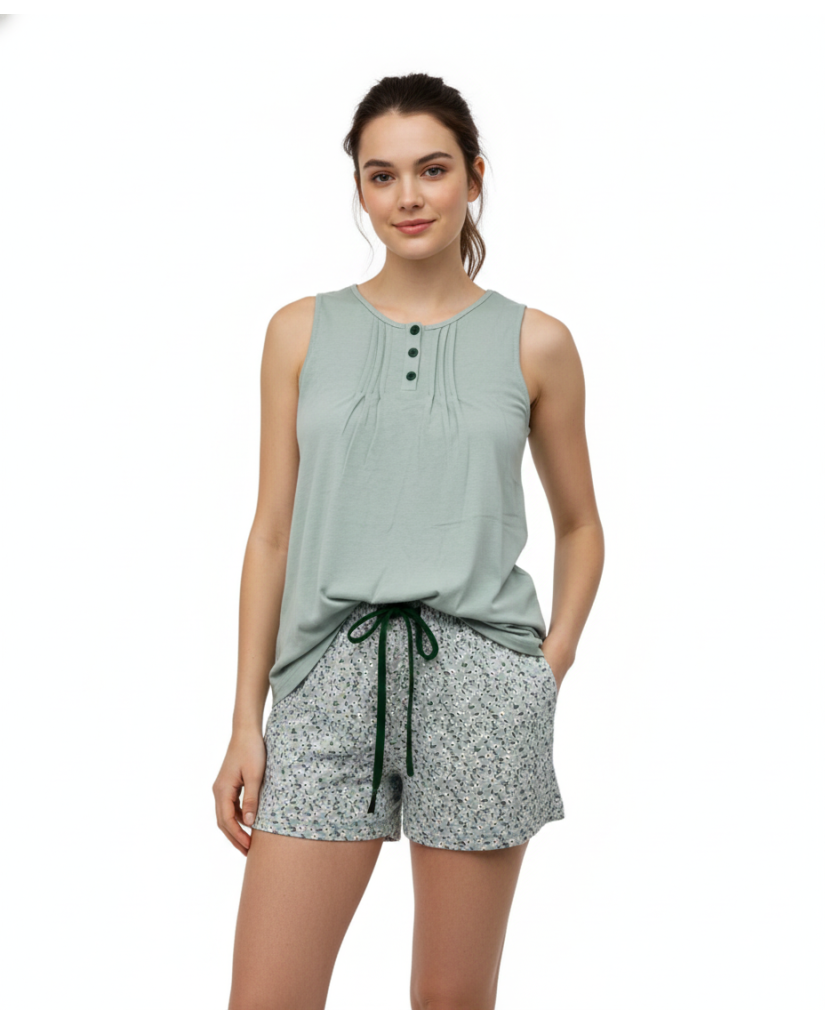 Pijama de Mujer Tirantes Flores Little Unicorn (imagen 2)