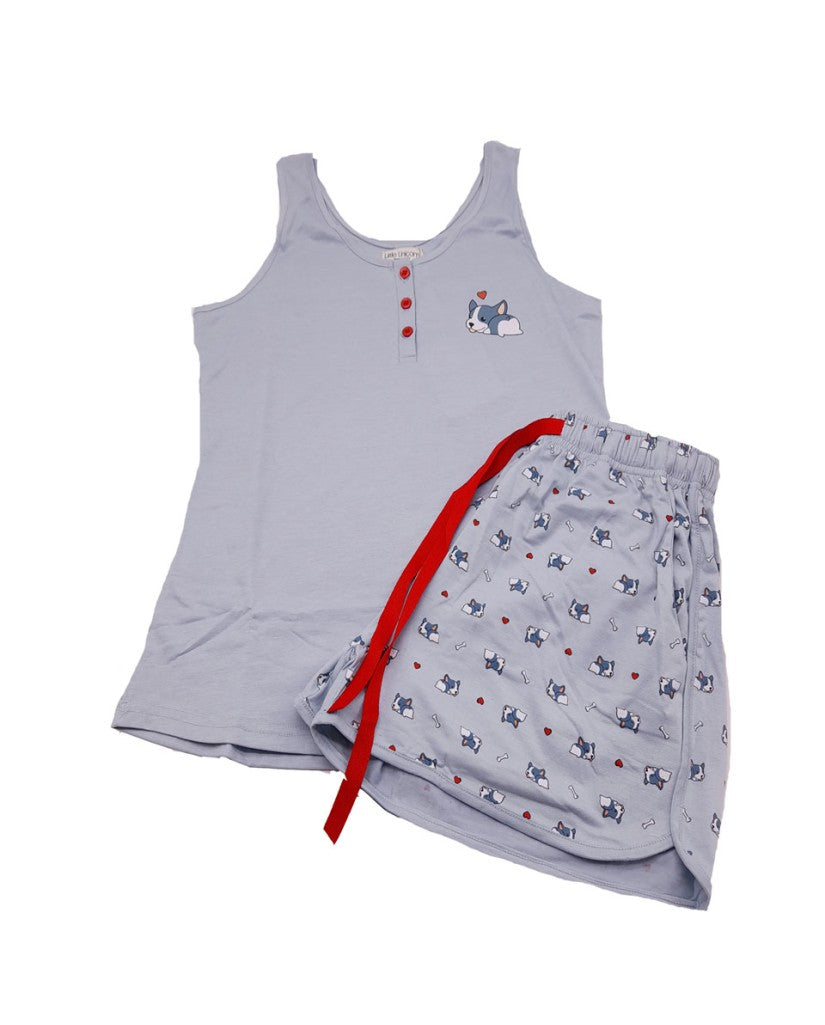 Pijama de Mujer Verano Tirantes Perrito Little Unicorn (imagen 2)