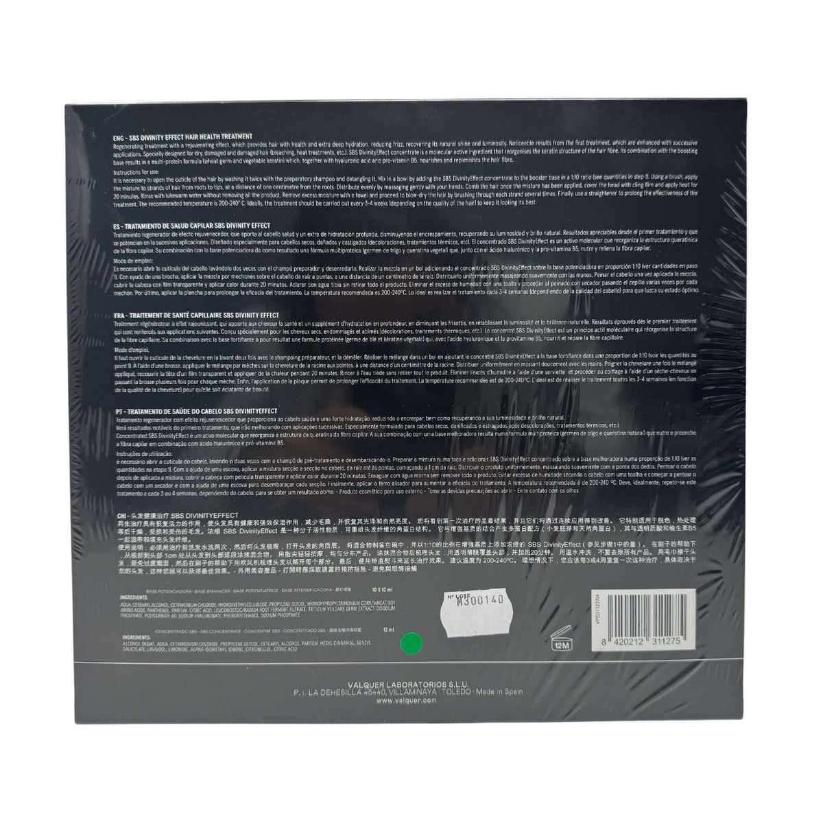 Tratamiento de salud capilar SBS Divinity Effect Valquer®