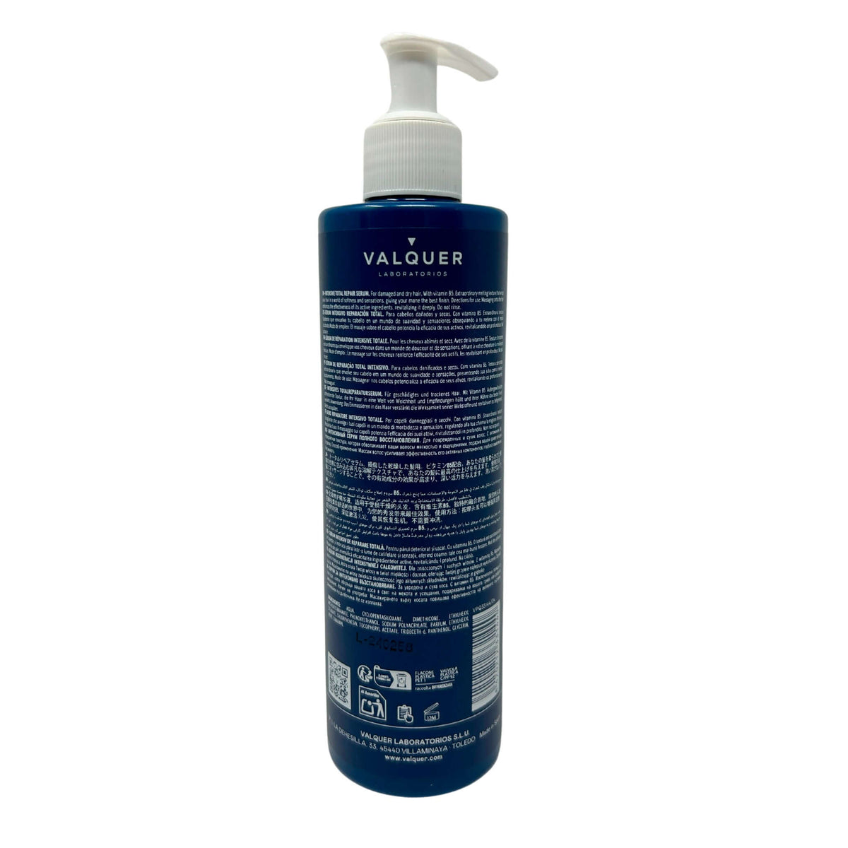 Sérum Capilar Intensivo Reparación Total – 275 ml Valquer®